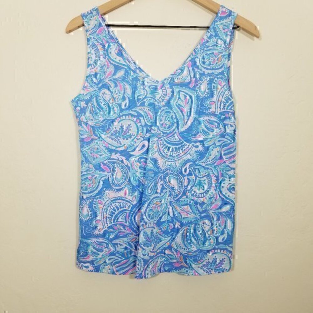 Lilly Pulitzer V-Neck Sleeveless Top Size S